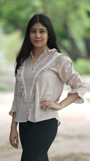 Etehas cotton shirt for women perfect for summer, sustainable, eco friendly and ethically made. 