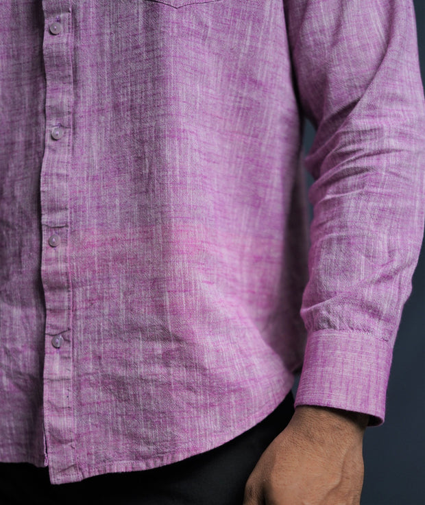 Etehas cotton sustainable shirt sunset pink colour 