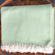 Breathable Cotton Blanket Spring Green