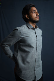 Etehas cotton sustainable shirt grey colour perfect for summer. Easy on skin & good for earth