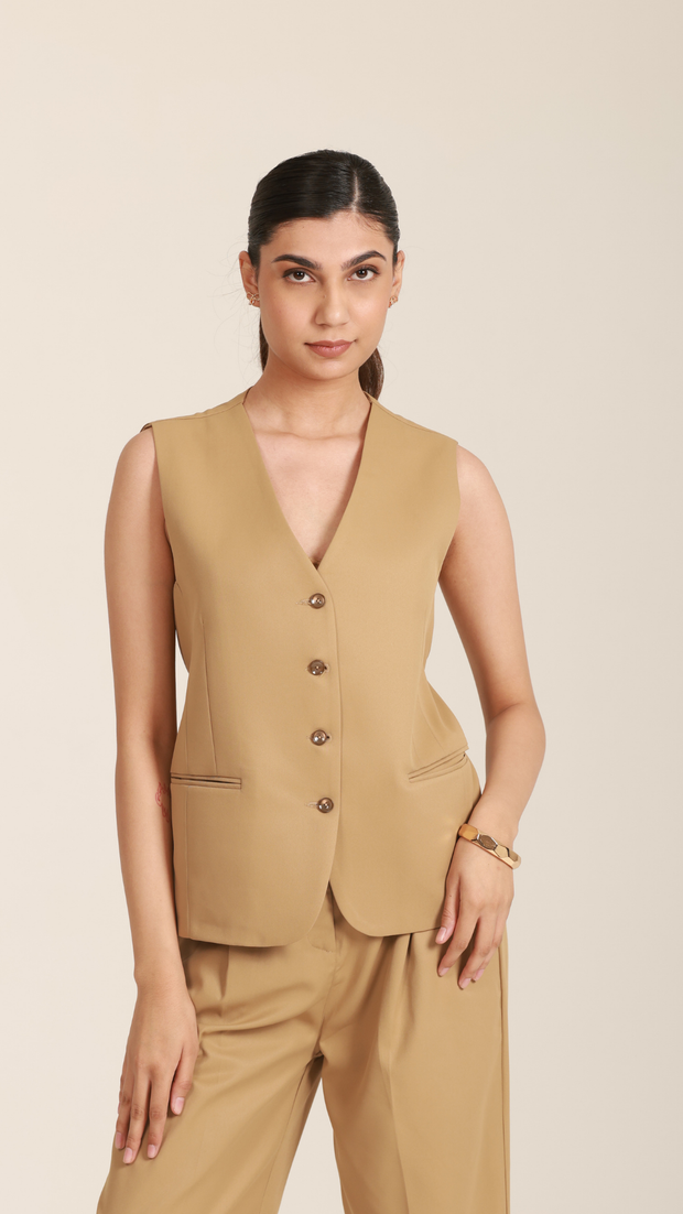 Champagne Dusk Tailored Waistcoat