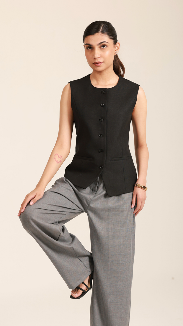 Everyday Black Waistcoat