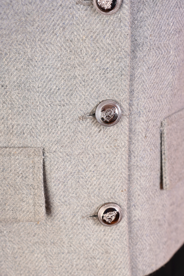 Women Tweed Jacket Grey