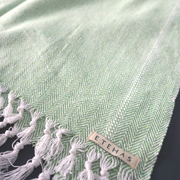 Breathable Cotton Blanket Spring Green